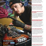Ryan Neff of Miss May I in the "My Favorite Gear" feature of Alternative Press Magazine by Photos by Chris Martin