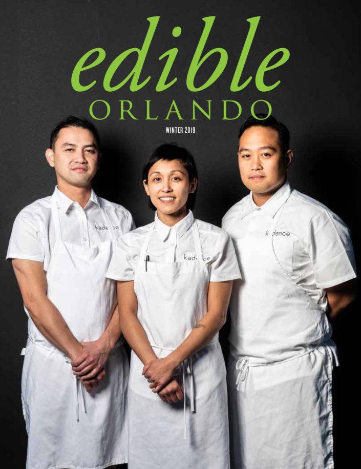 Michelin Star Recipients, Kadence for the cover of Edible Orlando