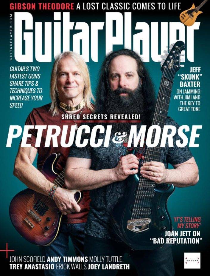 John Petrucci of Dream Theater and Steve Morse of Deep Purple for the Cover of Guitar Player Magazine