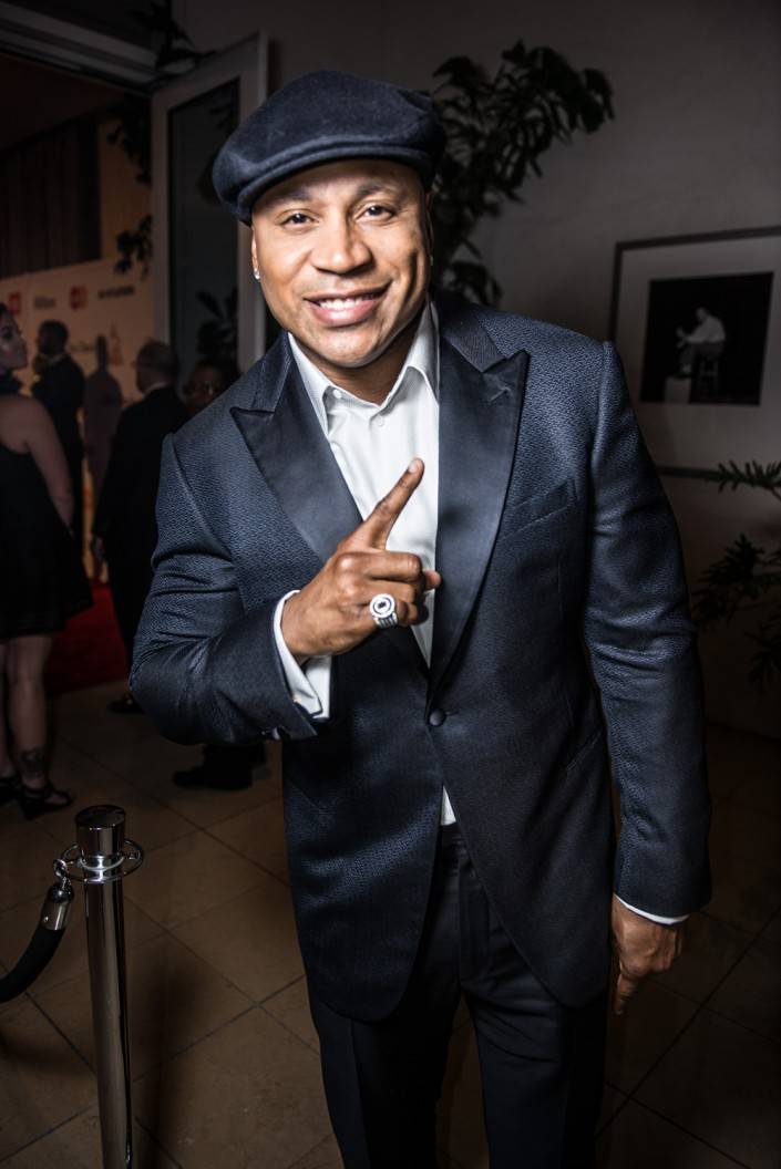 LL Cool J at the Clive Davis Grammy Gala