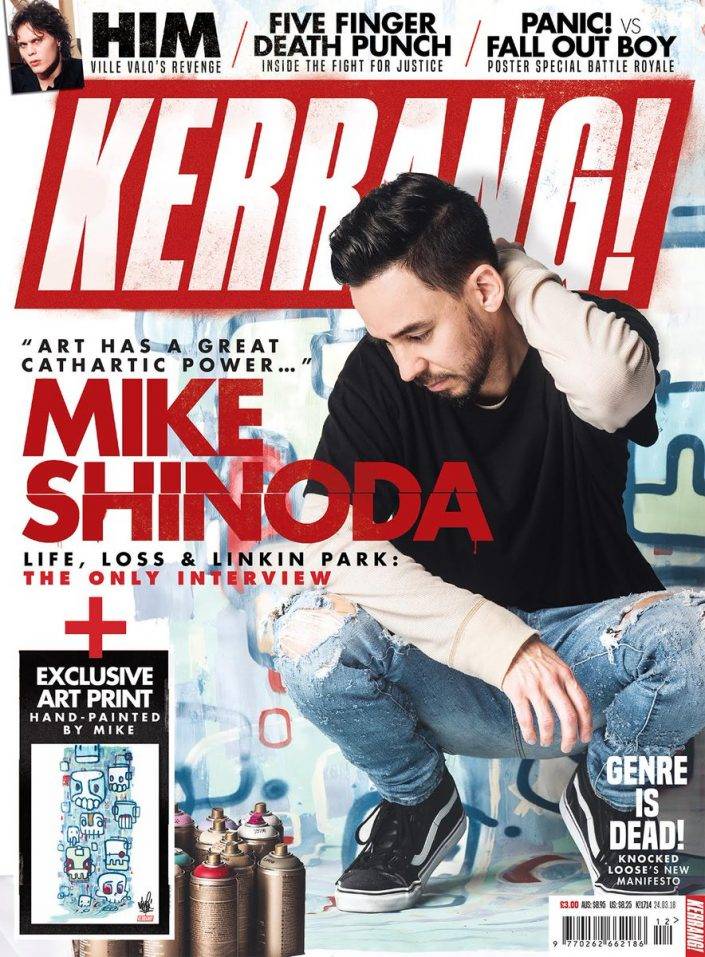 Mike Shinoda of Linkin Park for the cover of Kerrang! Magazine